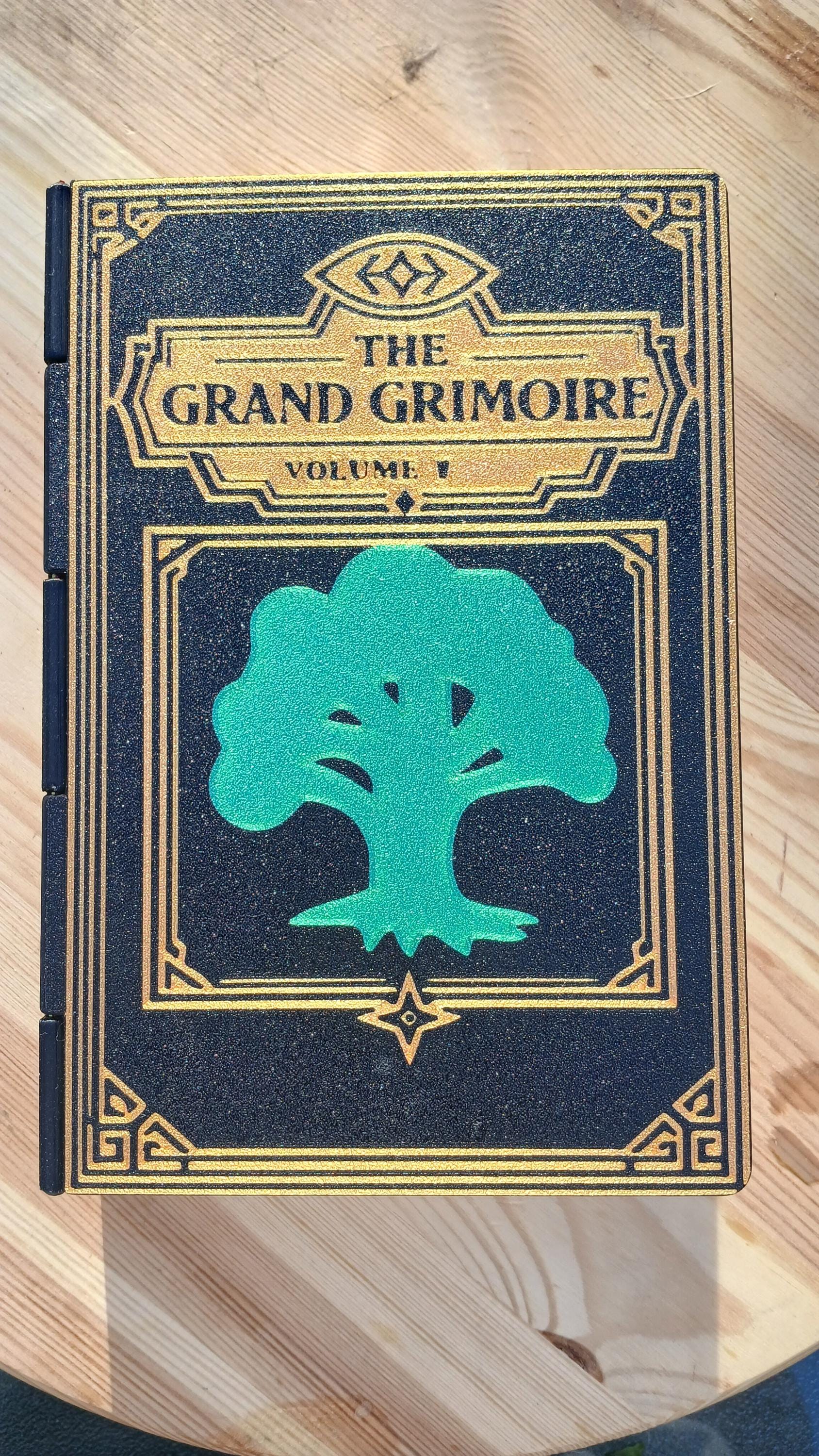 Deck Box Book | Grand Grimoire Vol V Green | Magic The Gathering Commander