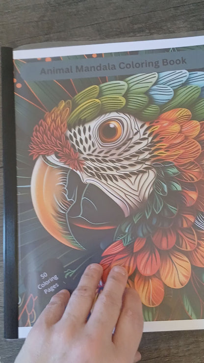 Animal Mandala Coloring Book 1