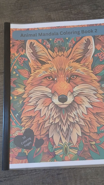 Animal Mandala Coloring Book 2