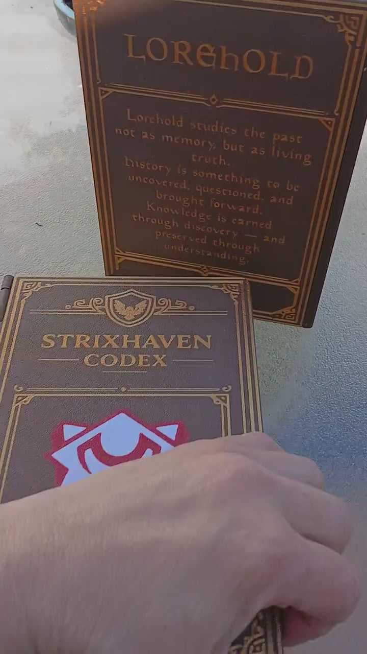 Strixhaven Codex | Lorehold| NFC Tag| Deck Box Book | Magic The Gathering Commander