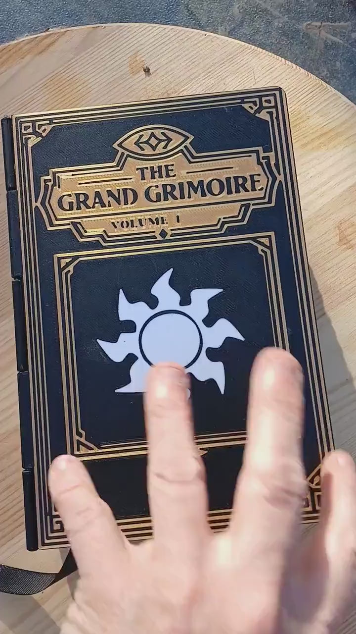 Deck Box Book | Grand Grimoire Vol I White | Magic The Gathering Commander
