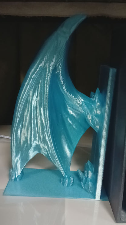 Ice Dragon Night Light Book Ends