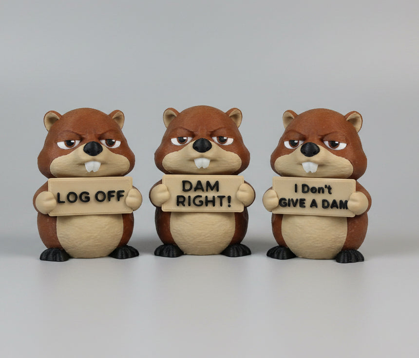 Animals With Attitude Beaver Collectible Statue