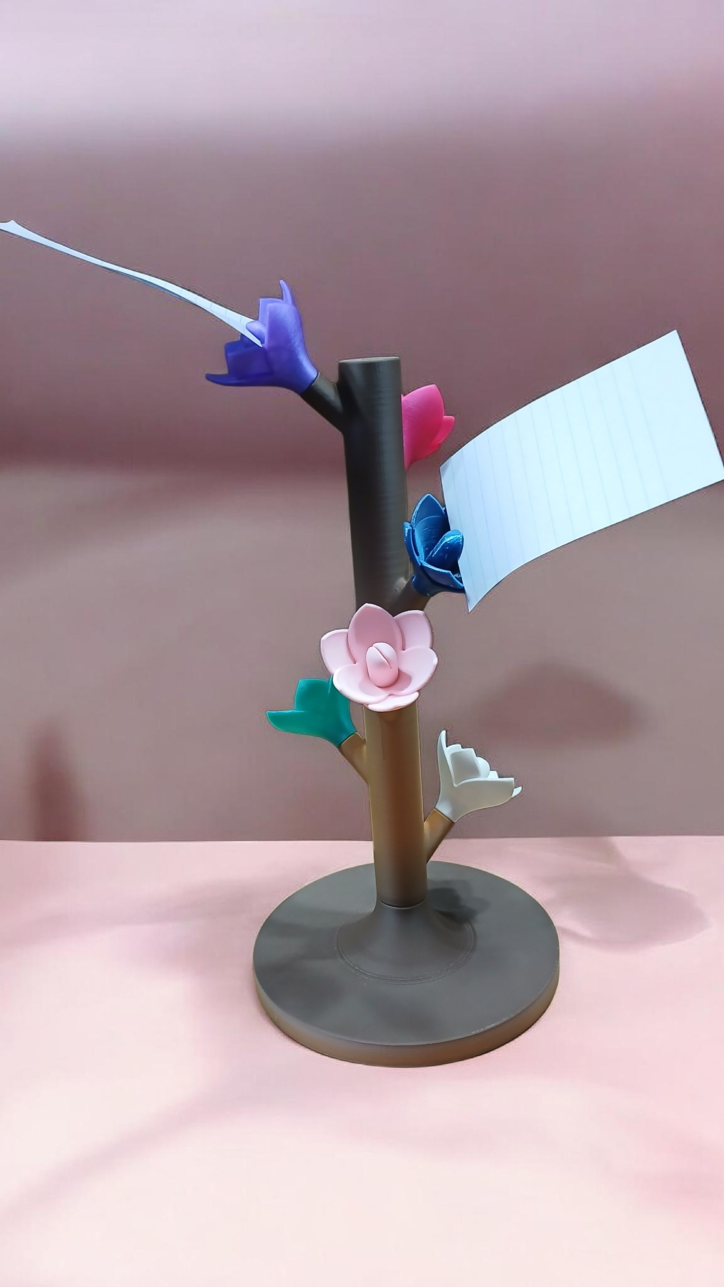 Note Photo Flower Bud Organizer | 3D Printed