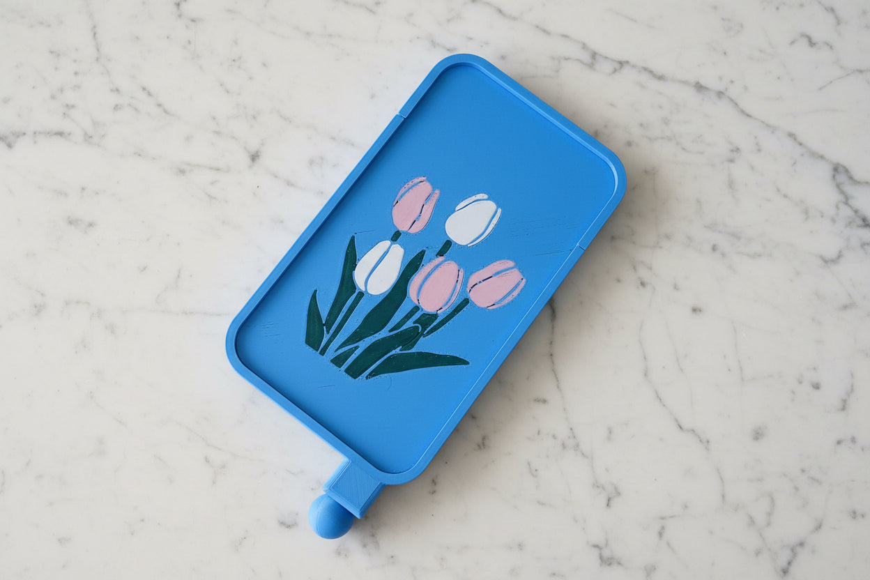 Tulips Diamond Dot Tray