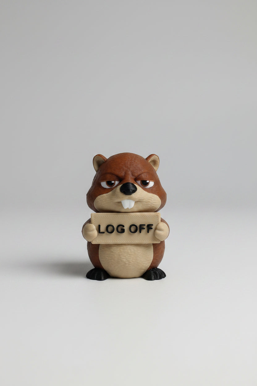 Animals With Attitude Beaver Collectible Statue