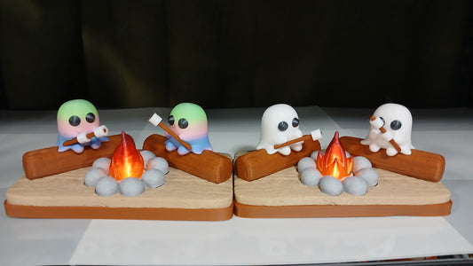 Halloween Ghosty Light Decor Statue