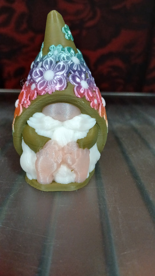 Flower Power Gnome Statue
