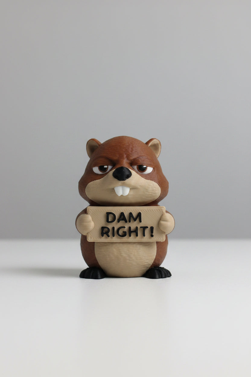 Animals With Attitude Beaver Collectible Statue