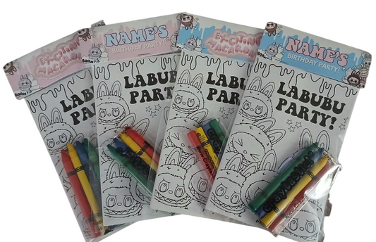 Labubu Sticker Sheets to Color –