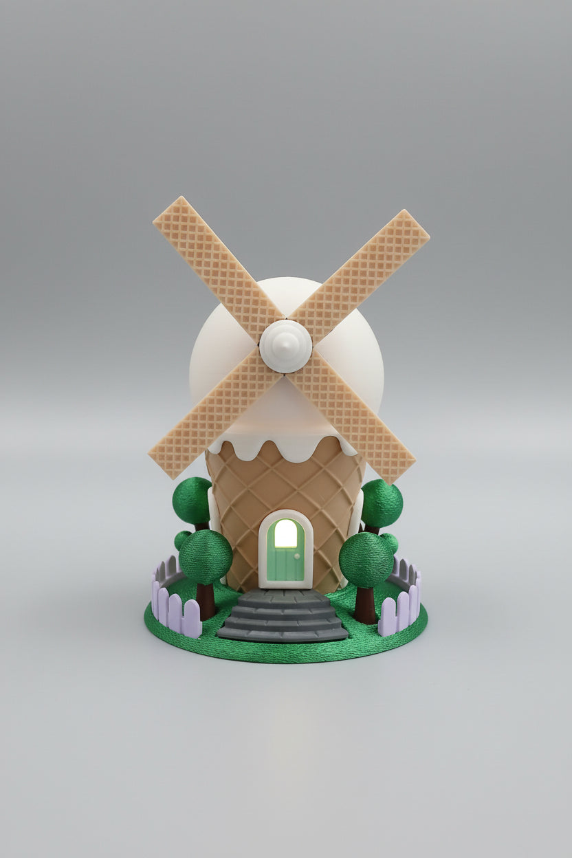 Ice Cream Windmill Fairy House