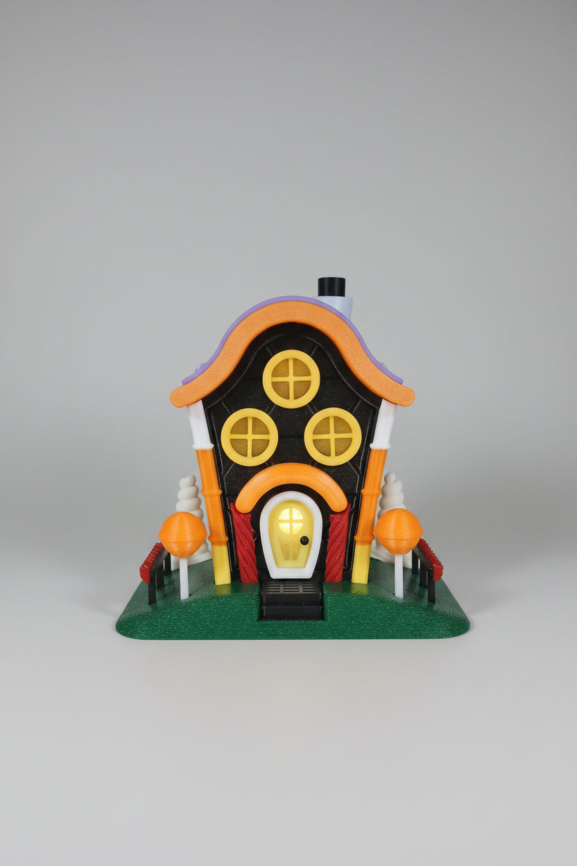 Candy House Light Up Fairy Garden Statue
