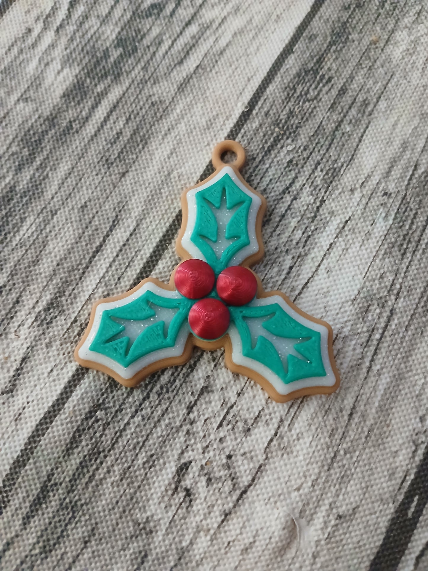 Mini Holly Christmas Ornaments