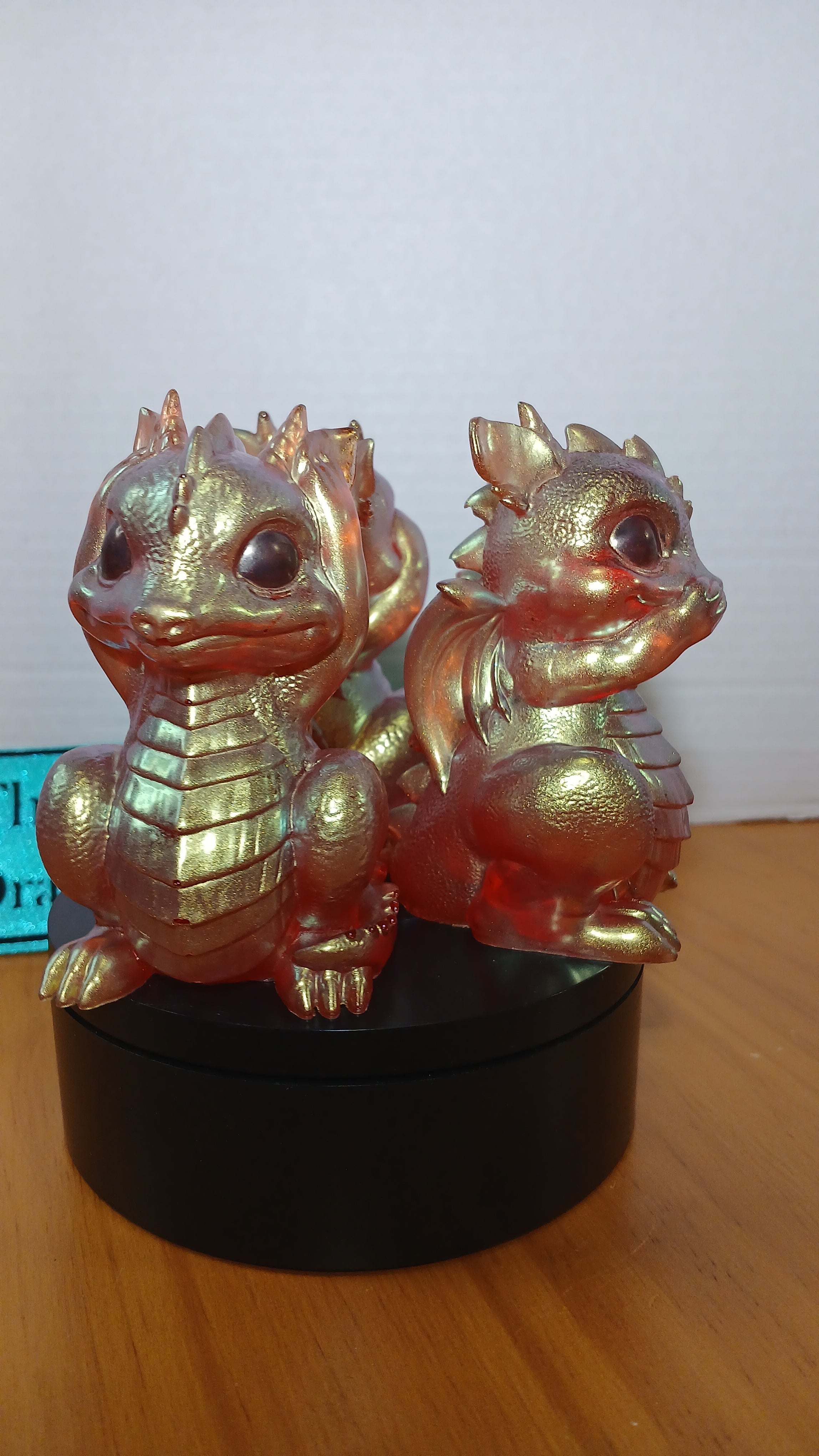 Hear No, Speak No, See No Evil Dragon Set | Red Gold