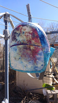Tie Dye Crystals Backpack Purse