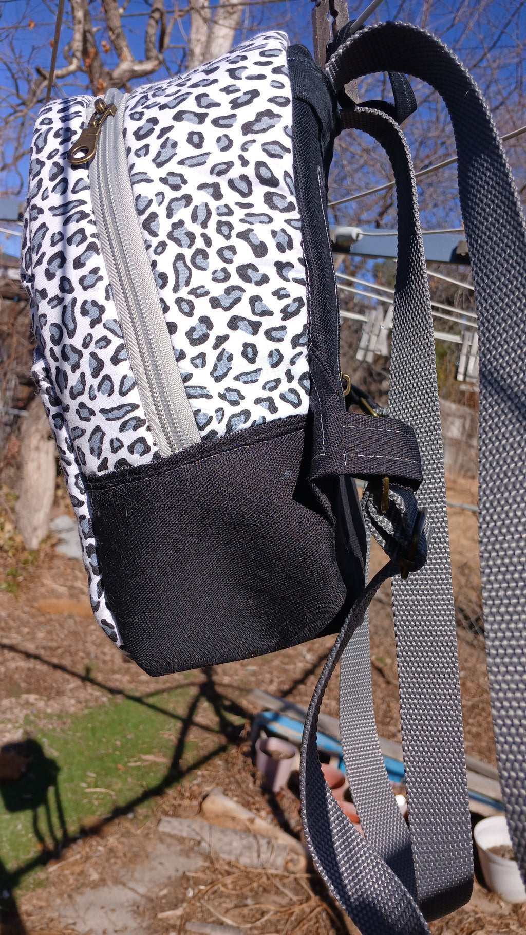 Snow Leopard Backpack Purse
