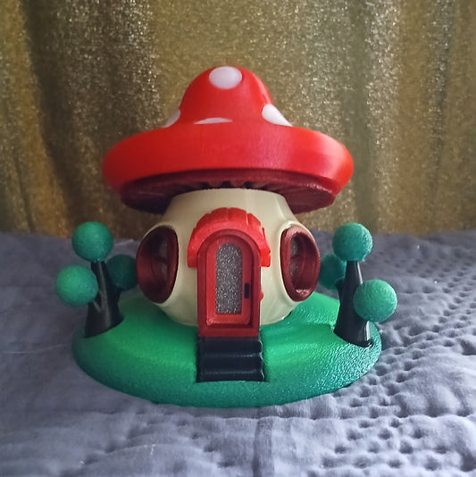 Mushroom Customizable Light Up Fairy Garden Statue